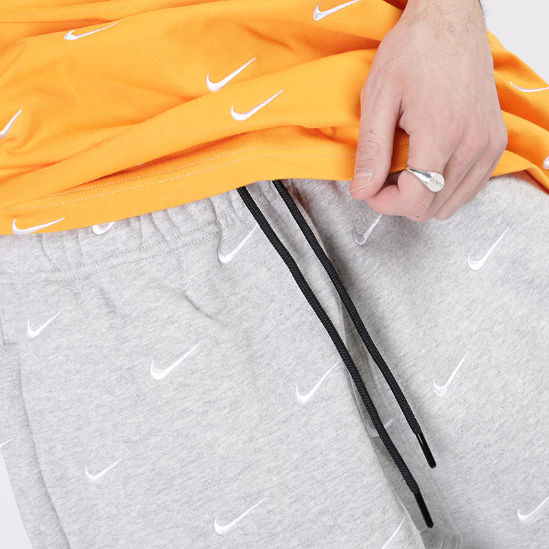 мужские серые брюки Nike Swoosh Logo Trousers CJ8905-050 - цена, описание, фото 3